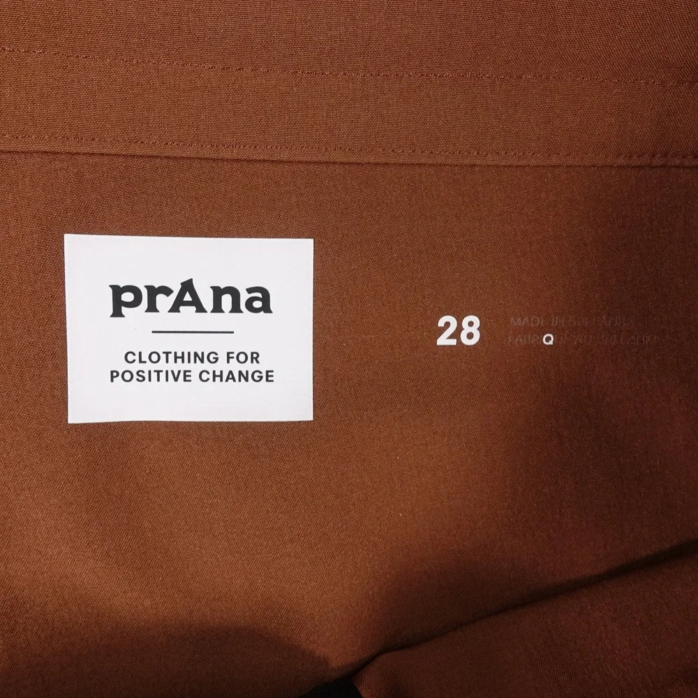 prAna Board Shorts Mens 28 Quick Dry Surf Swim Rust Brown